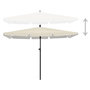 Voir la diapositive 3 : VIDAXL Parasol de jardin avec mat 210x140 cm Sable