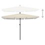 Voir la diapositive 3 : VIDAXL Parasol de jardin avec mat 210x140 cm Sable
