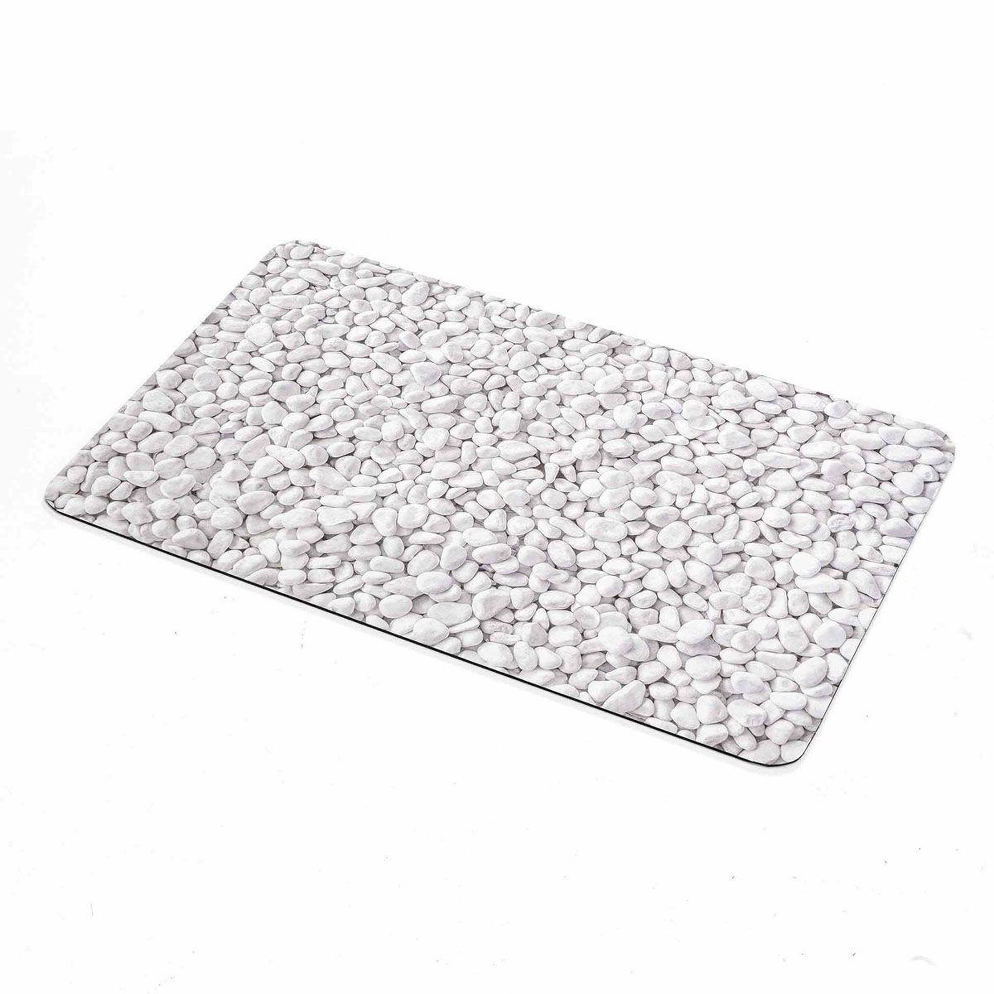 Voir la diapositive 4 : Douceur d'Intérieur Tapis de bain imprimé  leandra  50x80cm gris