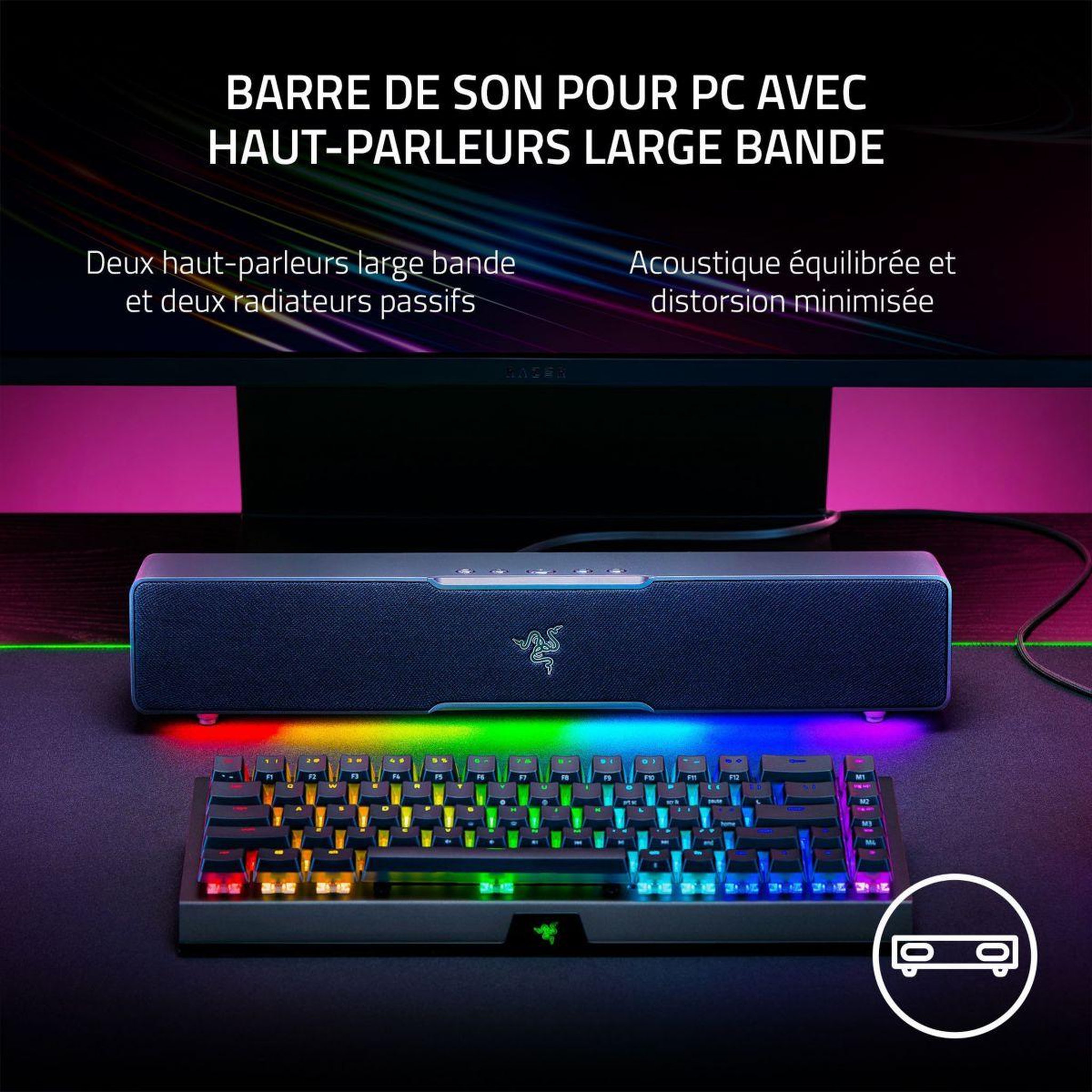 Voir la diapositive 3 : Razer Enceinte pc leviathan v2 x