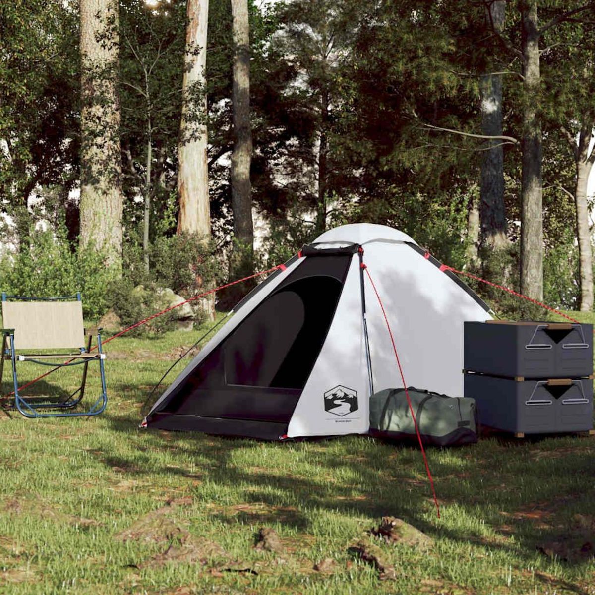 VIDAXL Tente de camping a dome 2 personnes tissu occultant impermeable