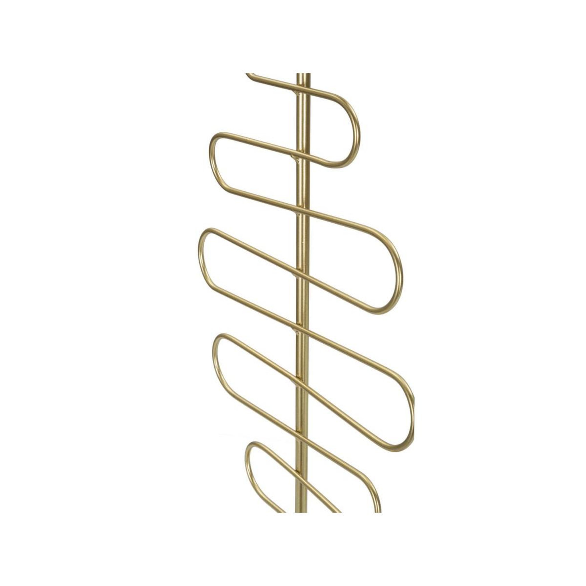Voir la diapositive 5 : Paris Prix Lot de 2 bougeoirs en métal  alid  51cm or