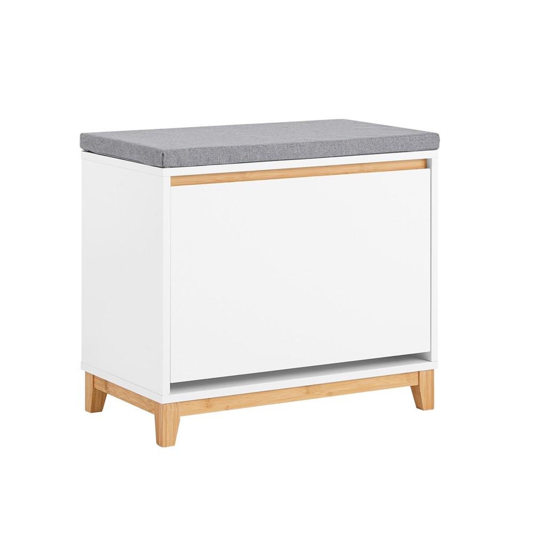 SOBUY SoBuy - Banc de rangement à chaussures avec une porte - Couleur Bois - 60x34x55cm - FSR191-NW