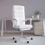 Voir la diapositive 1 : VIDAXL Fauteuil inclinable de bureau Blanc Similicuir