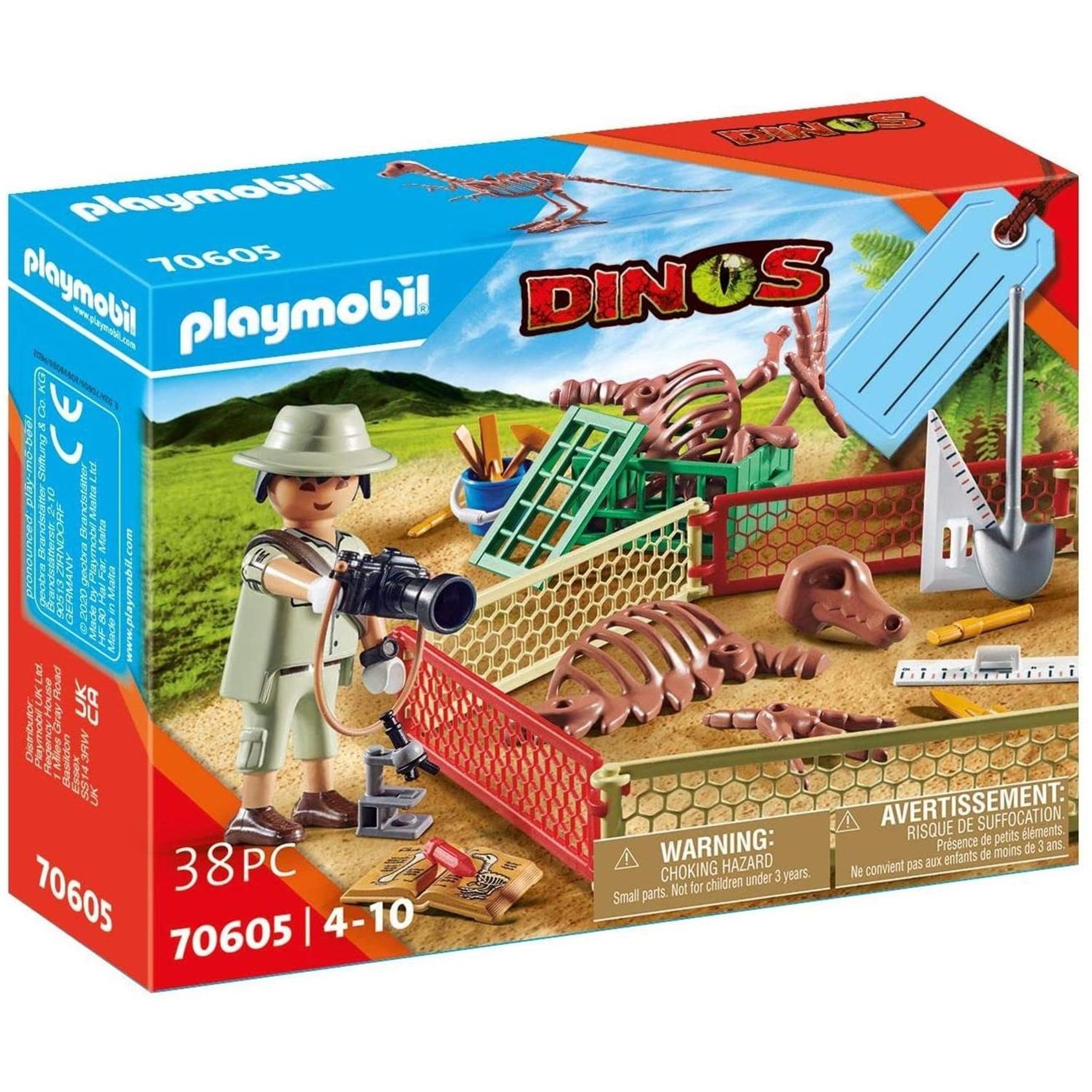 PLAYMOBIL Dinos Paléontologue Coffret cadeau