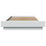 Voir la diapositive 5 : VIDAXL Cadre de lit avec lumieres LED sans matelas blanc 90x200 cm