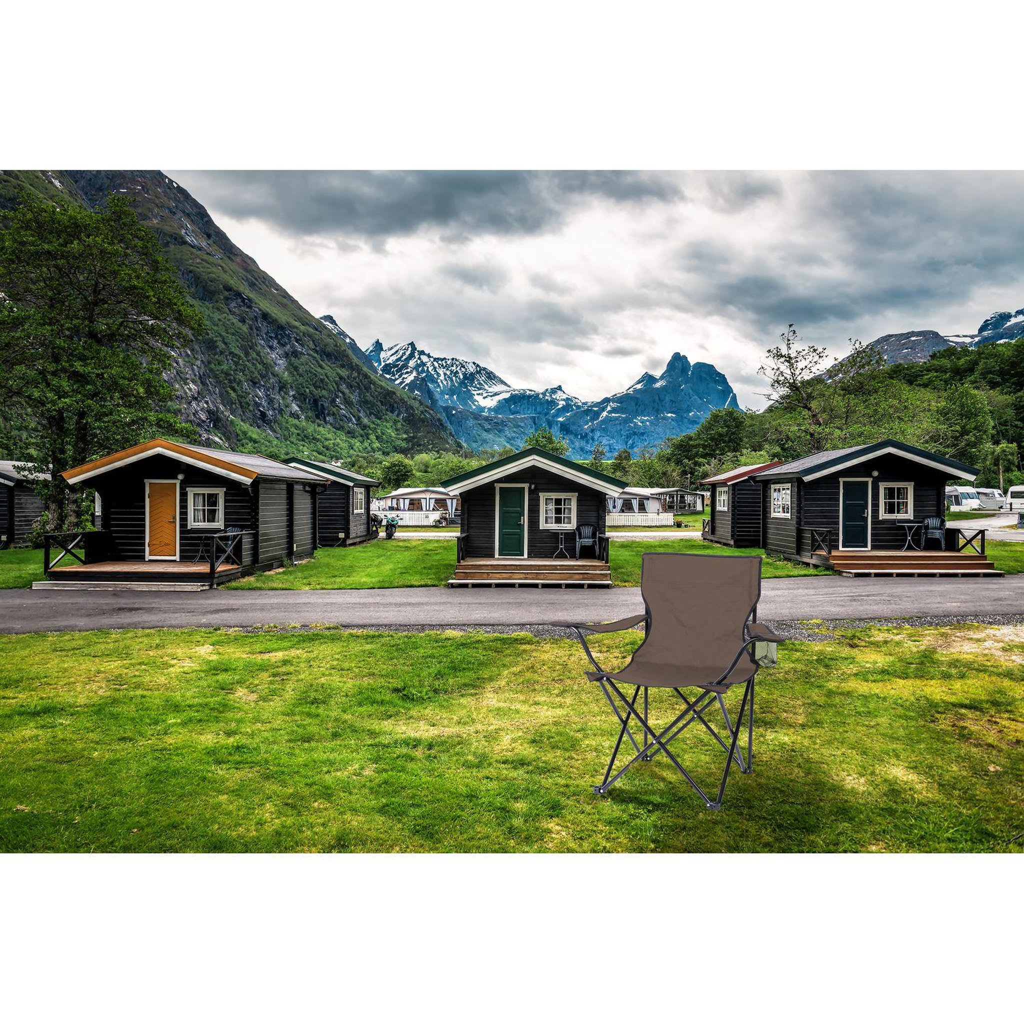 Voir la diapositive 2 : SUNNYDAYS Fauteuil de camping - taupe