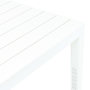 Voir la diapositive 4 : VIDAXL Table de jardin Blanc 78x78x72 cm Plastique