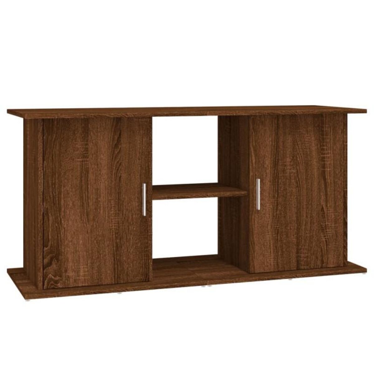 VIDAXL Support d aquarium chêne marron 121x41x58 cm bois d ingénierie