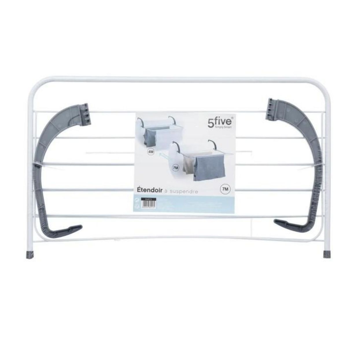 FIVE Séchoir à Linge  Extensible  60cm Noir