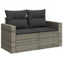 Voir la diapositive 5 : VIDAXL Salon de jardin avec coussins 6 pcs gris resine tressee acacia