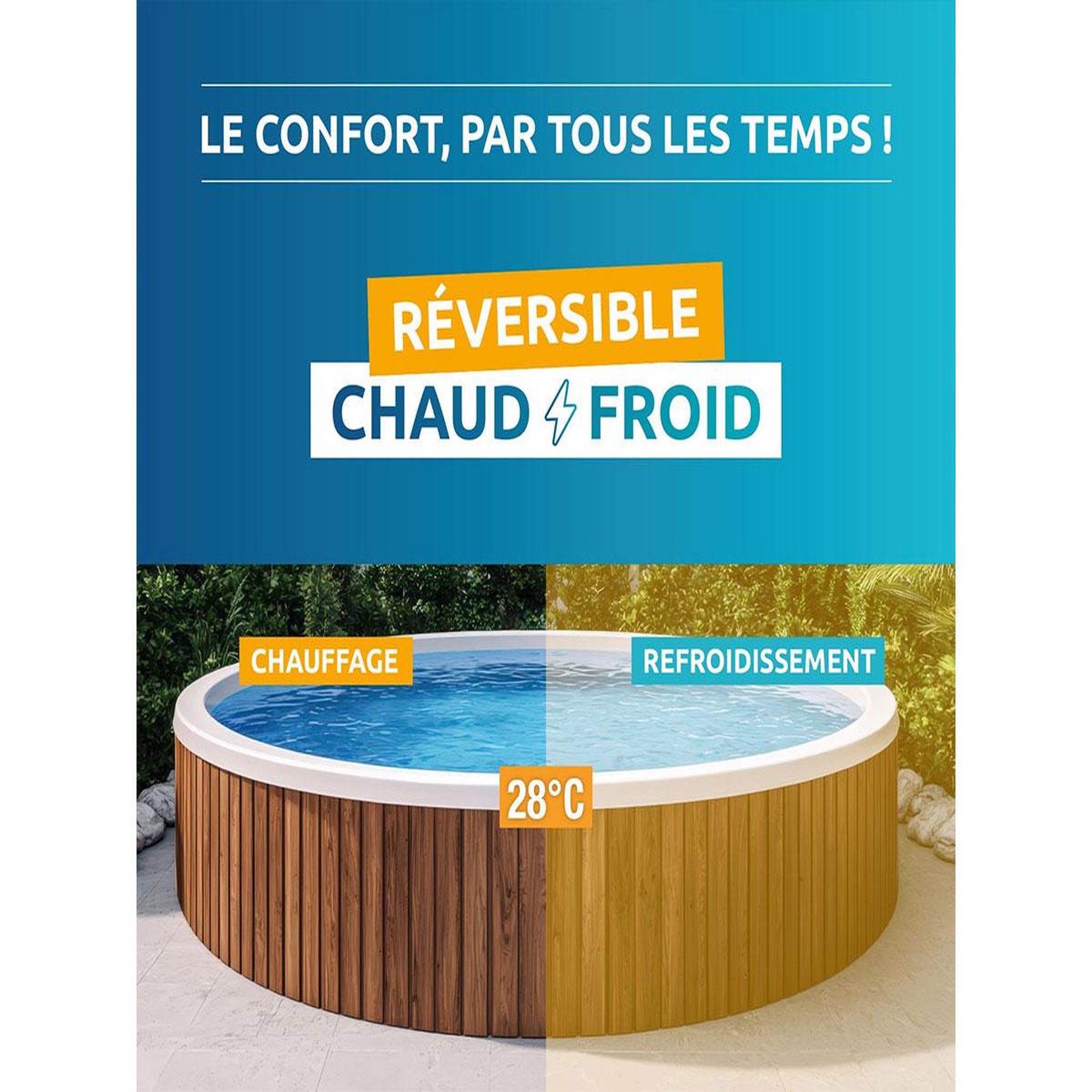 Voir la diapositive 4 : Poolex Pompe à chaleur 3,5 kw nano new - poolex