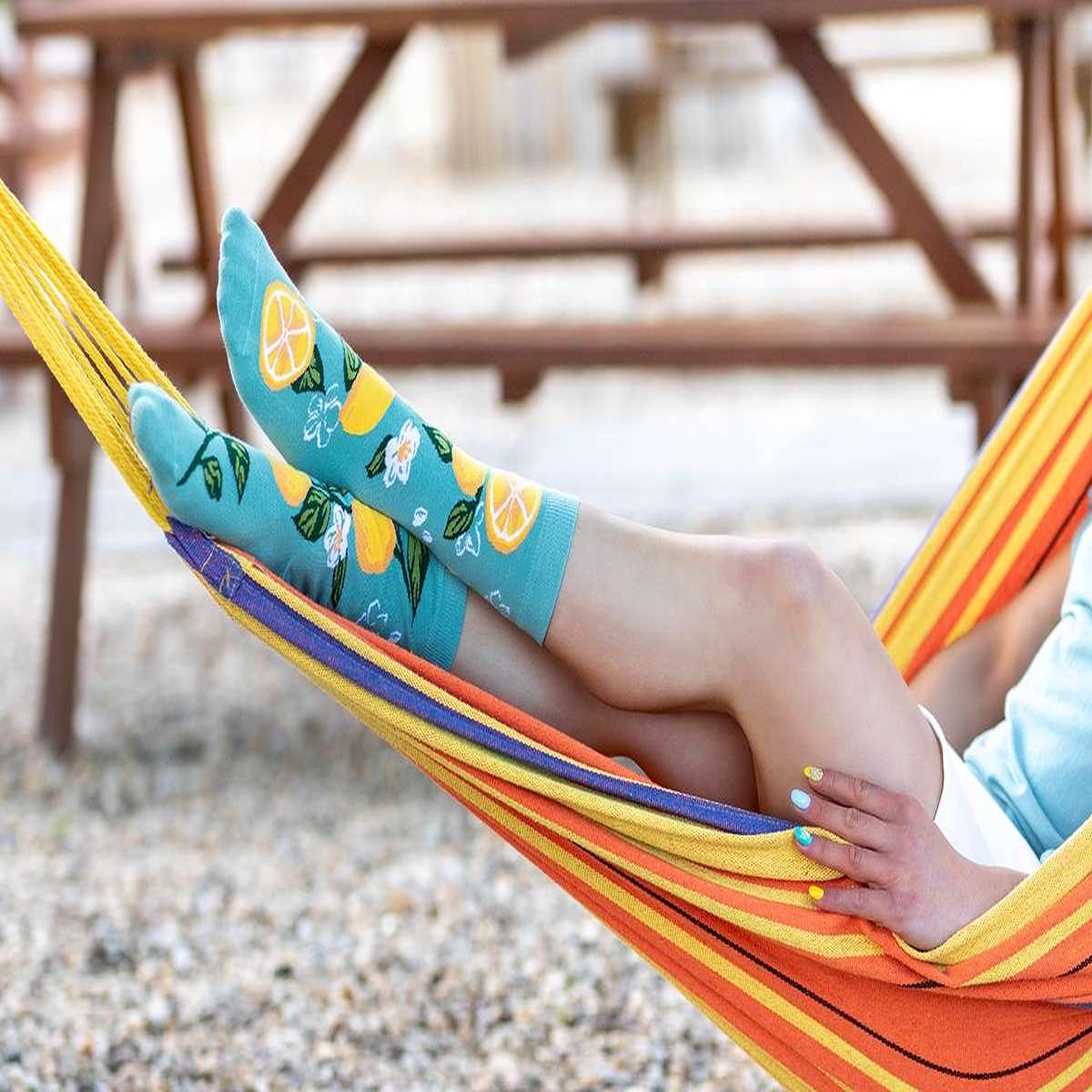 Voir la diapositive 3 : PIRIN HILL Chaussettes arty citrons
