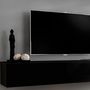 Voir la diapositive 3 : Paris Prix Meuble TV Mural Design  Switch IX  310cm Noir