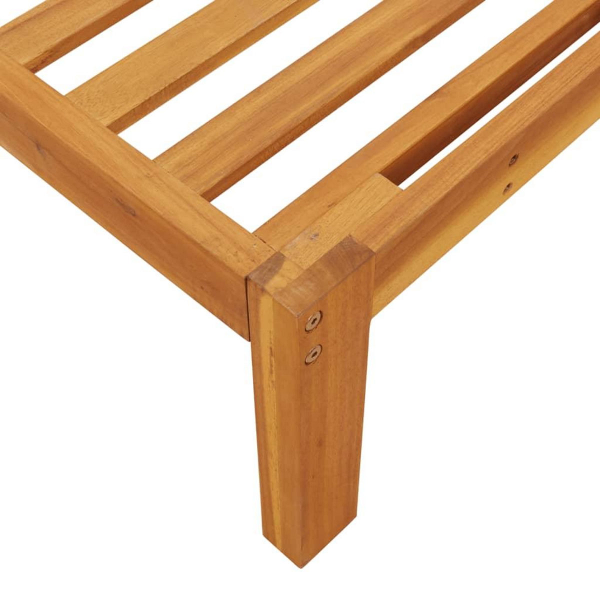 VIDAXL Canapes d'angle palette de jardin 2 pcs bois massif d'acacia