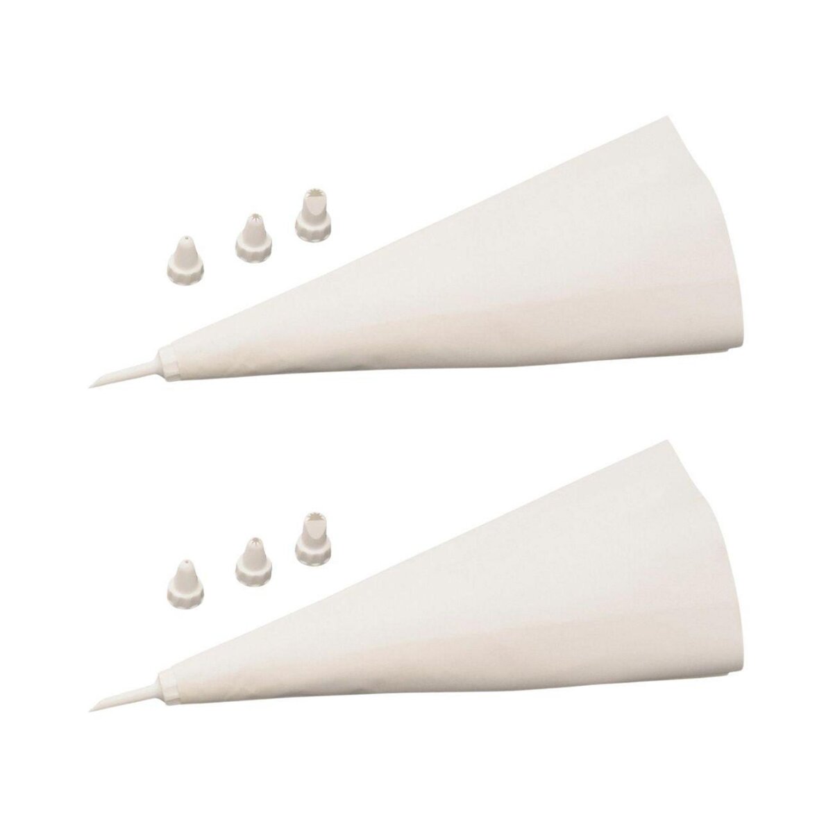 ZENKER Ensemble de 2 Poches à douille réemployable et 4 embouts plastique 31 cm Zenker Smart Pastry