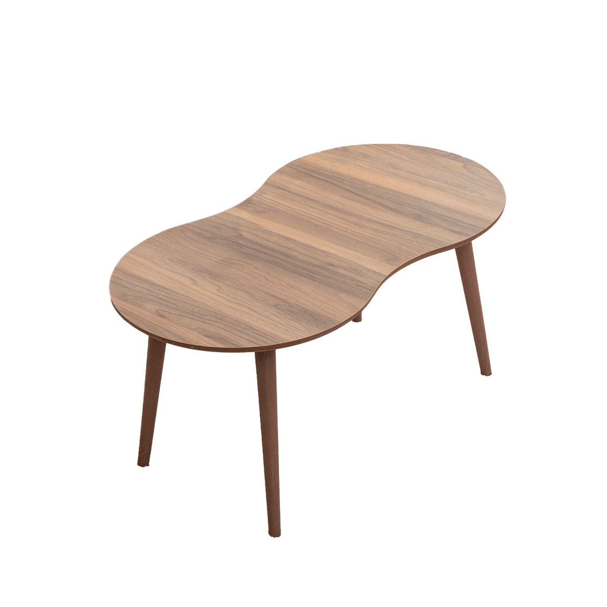 Habitat et Jardin Table basse en bois  moon  99 x 54 x 45 cm - noyer