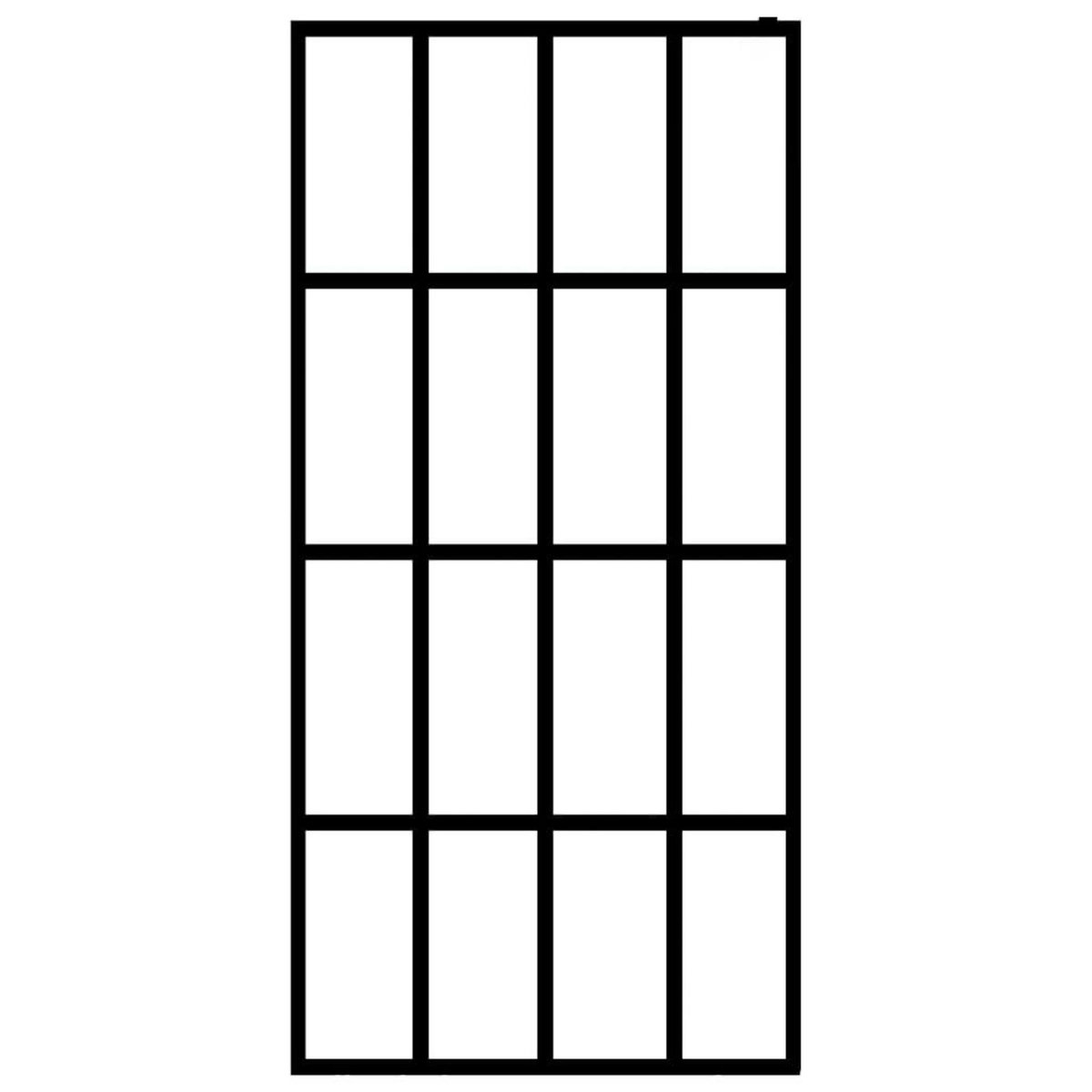 VIDAXL Ecran de douche Verre trempe transparent 90x195 cm