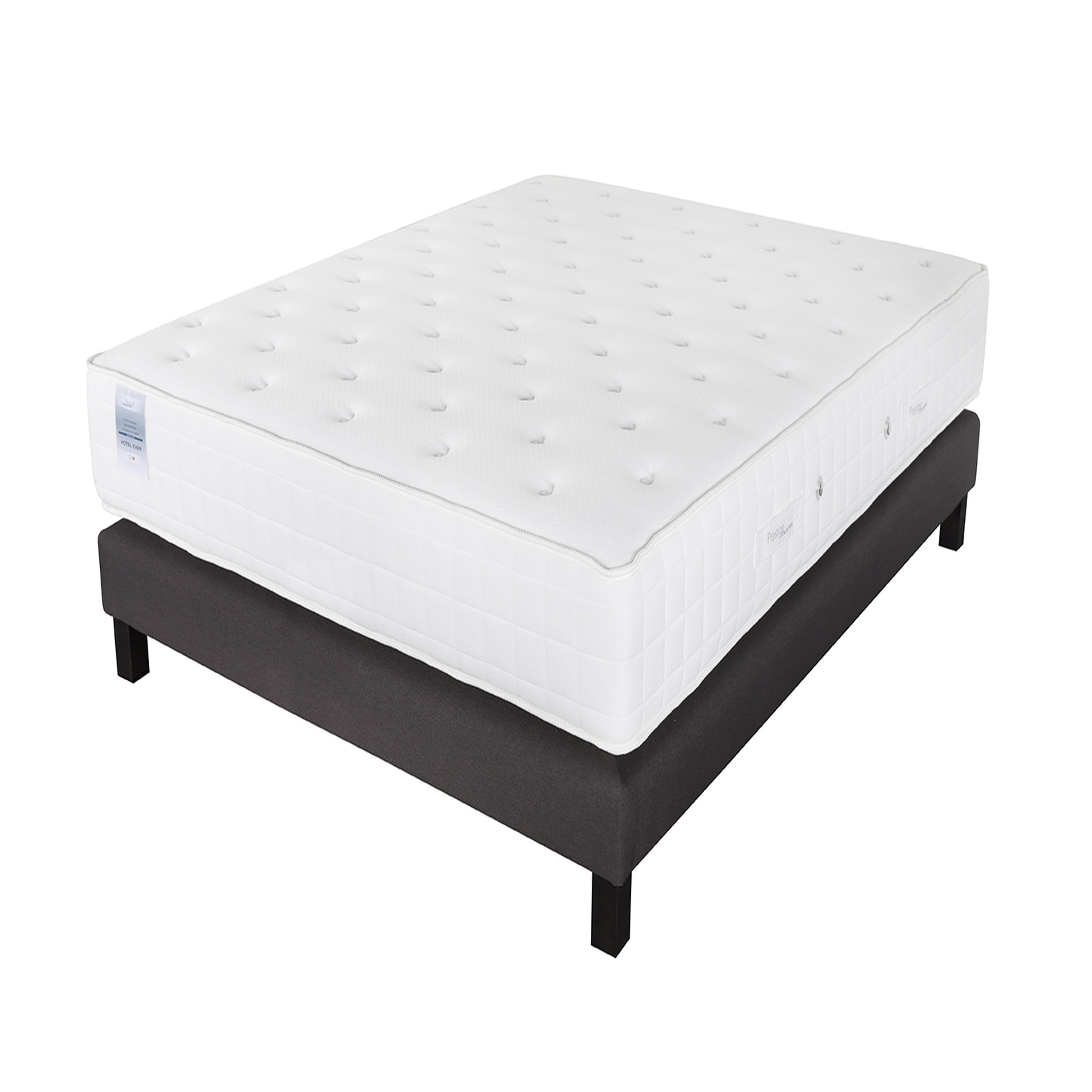 Voir la diapositive 2 : PRESTIGE Collection Ensemble matelas mousse + sommier 160x200 cm HOTEL MEMO 