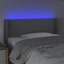 Voir la diapositive 4 : VIDAXL Tete de lit a LED Gris clair 83x16x78/88 cm Tissu