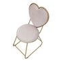Voir la diapositive 4 : Paris Prix Chaise Design Coeur  Heart  80cm Rose & Or