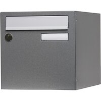 Boîte aux lettres normalisée 2 portes extérieur RENZ Allure acier  anthracite mat