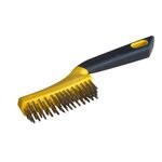 OUTIFRANCE Brosse métallique (4 rangs fils acier inox droits)