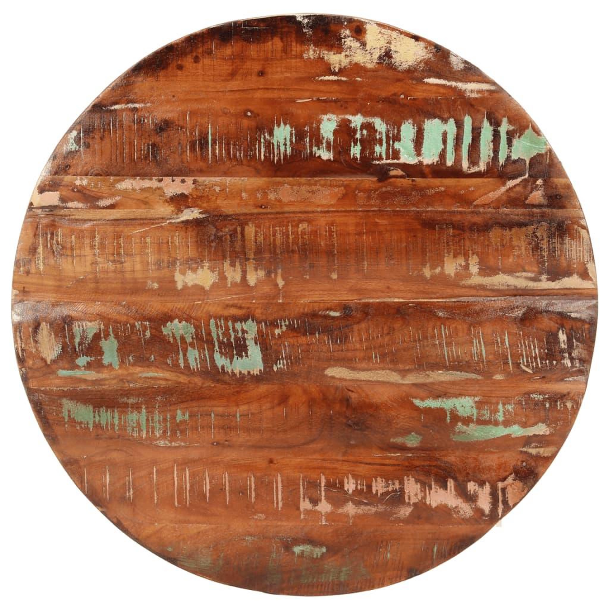 VIDAXL Dessus de table Ø 90x2,5 cm rond bois massif de recuperation