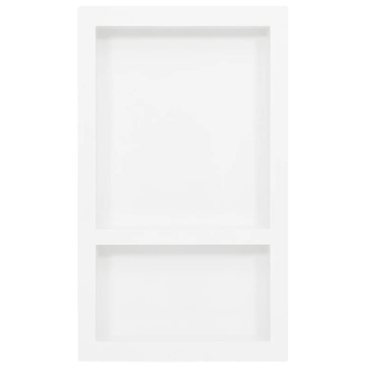 VIDAXL Niche de douche avec 2 compartiments Blanc brillant 41x69x9 cm