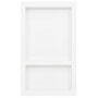 Voir la diapositive 2 : VIDAXL Niche de douche avec 2 compartiments Blanc brillant 41x69x9 cm