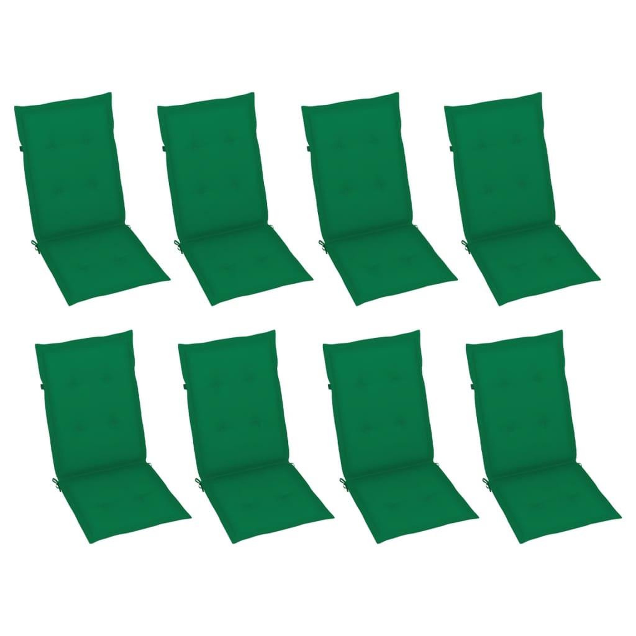 Voir la diapositive 3 : VIDAXL Chaises inclinables de jardin et coussins lot de 8 Gris Acacia