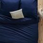Voir la diapositive 4 : ATMOSPHERA Drap housse 2 personnes - 100% Coton - 140 x 190 cm - Bleu encre