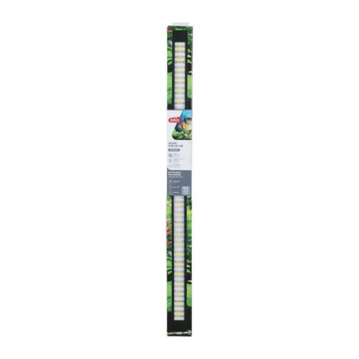 Zolux Rampe d'éclairage - Zolux - Slim LED dimmable - Ajustable et adaptable en remplacement d'un tube néon T8 ou T5 - 100 cm