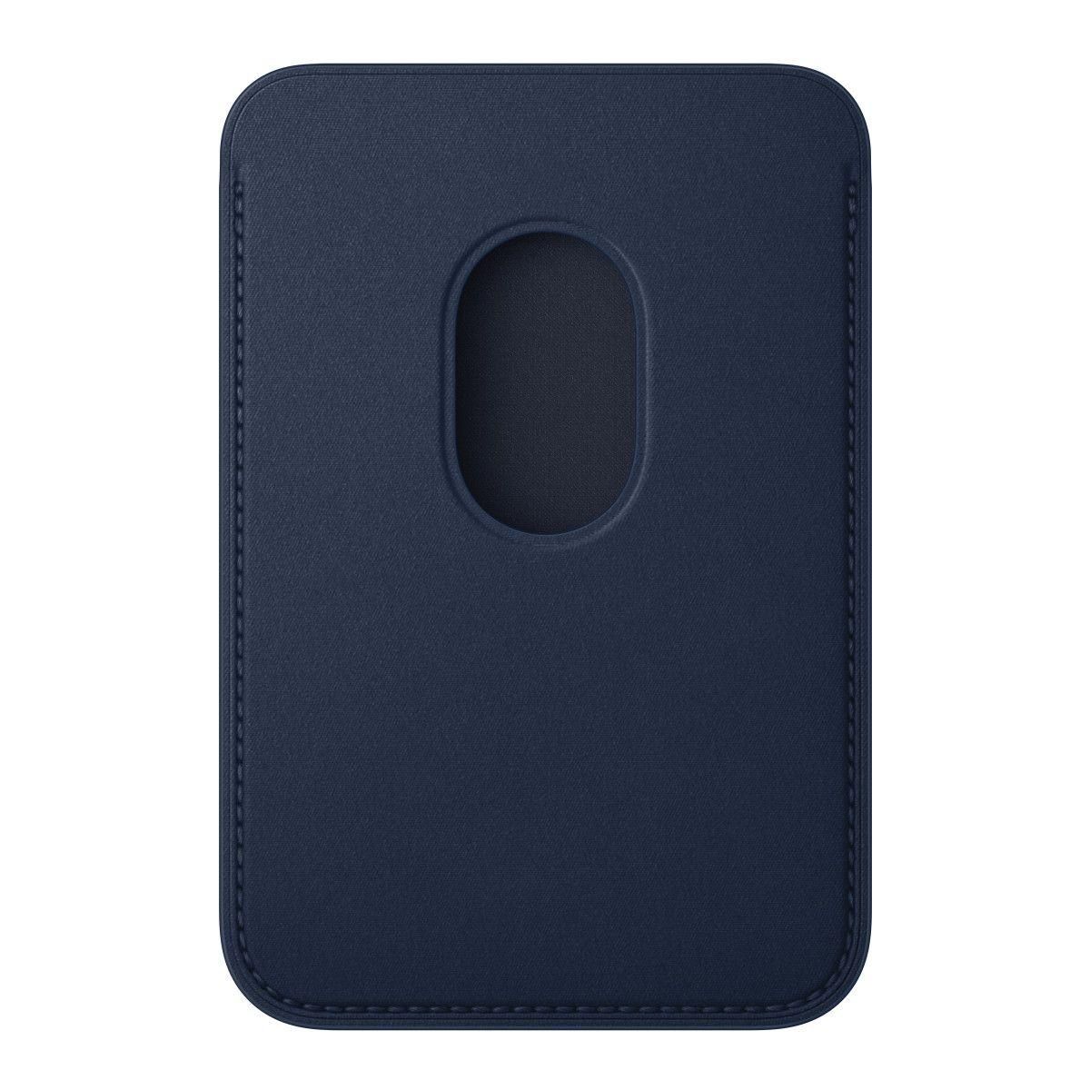 APPLE Porte-cartes en tissage fin bleu