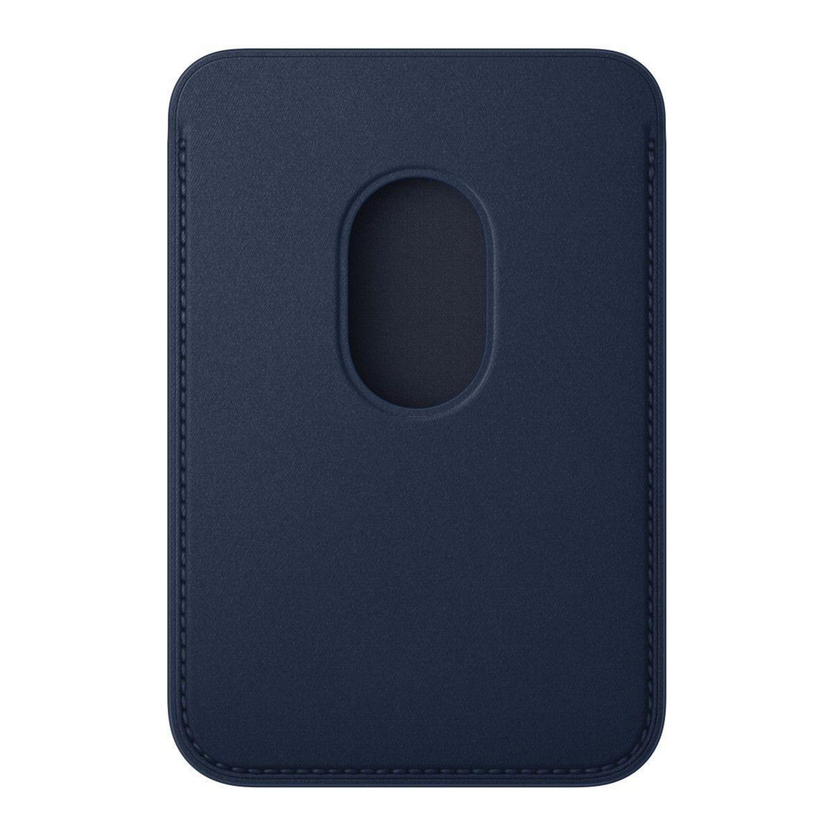 APPLE Porte-cartes en tissage fin bleu