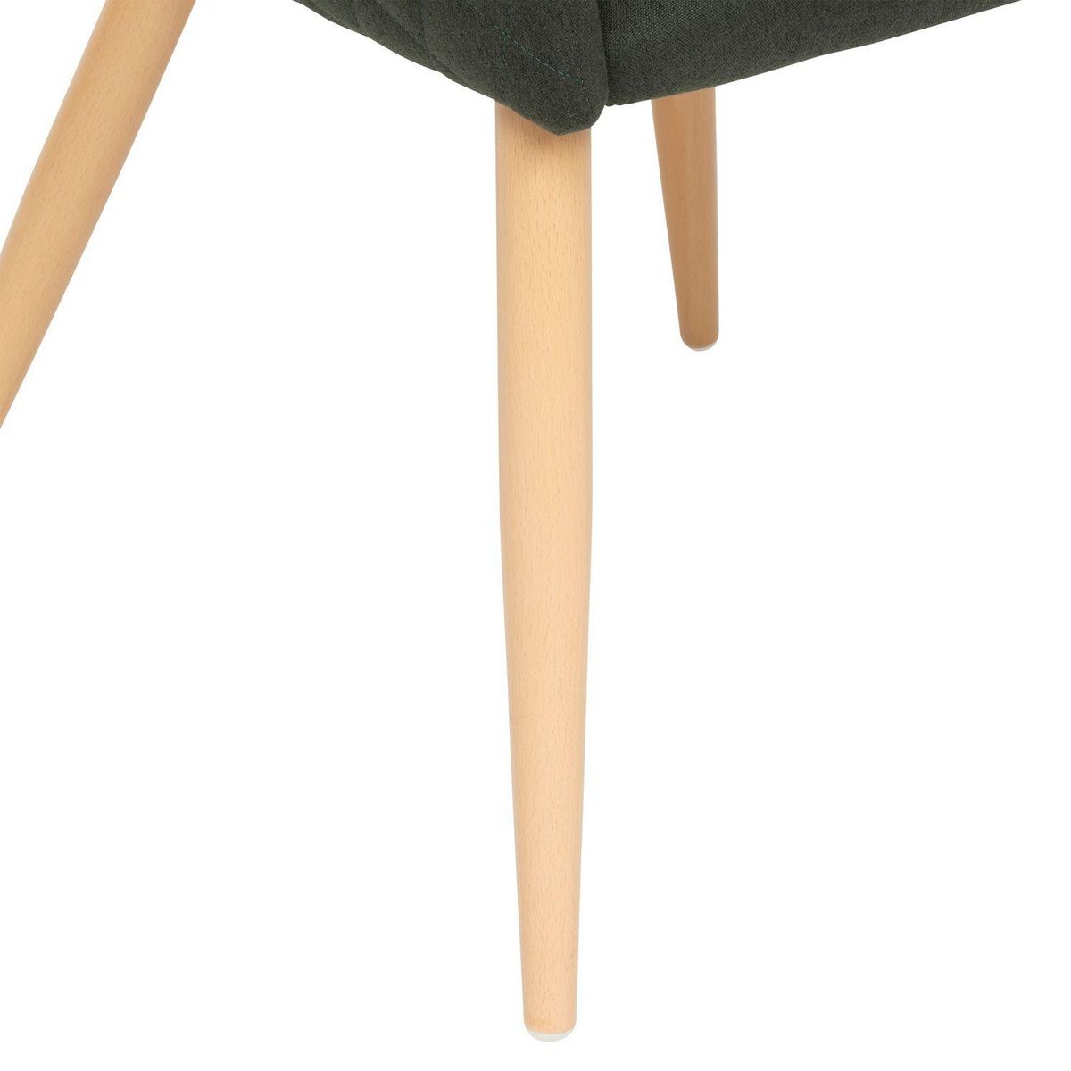 TOILINUX Lot de 2 fauteuils à diner en velours MARLO