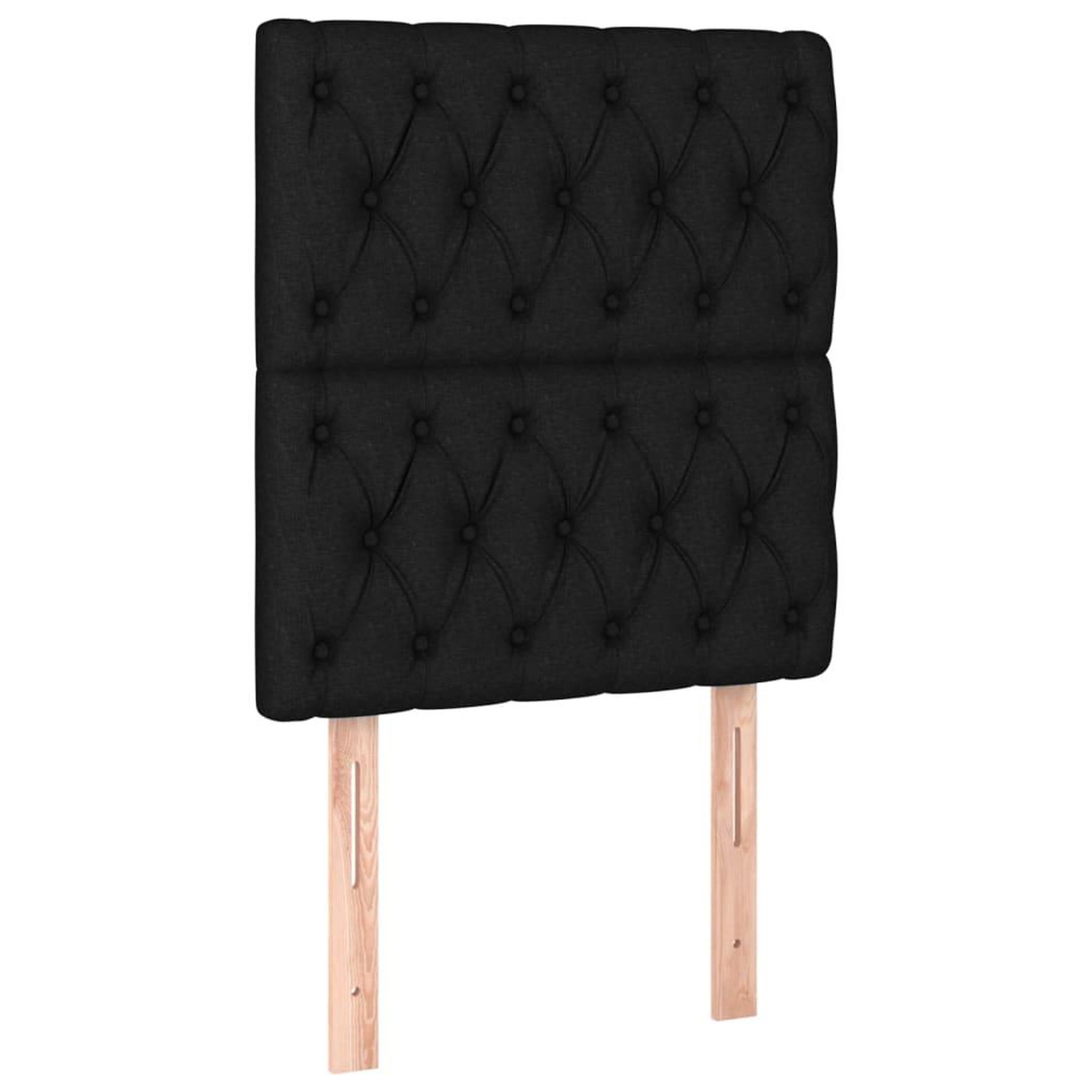 Voir la diapositive 4 : VIDAXL Tete de lit a LED Noir 80x7x118/128 cm Tissu