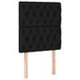Voir la diapositive 4 : VIDAXL Tete de lit a LED Noir 80x7x118/128 cm Tissu