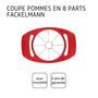 Voir la diapositive 4 : Fackelmann Coupe pomme en 8 morceaux Fackelmann Colors Edition