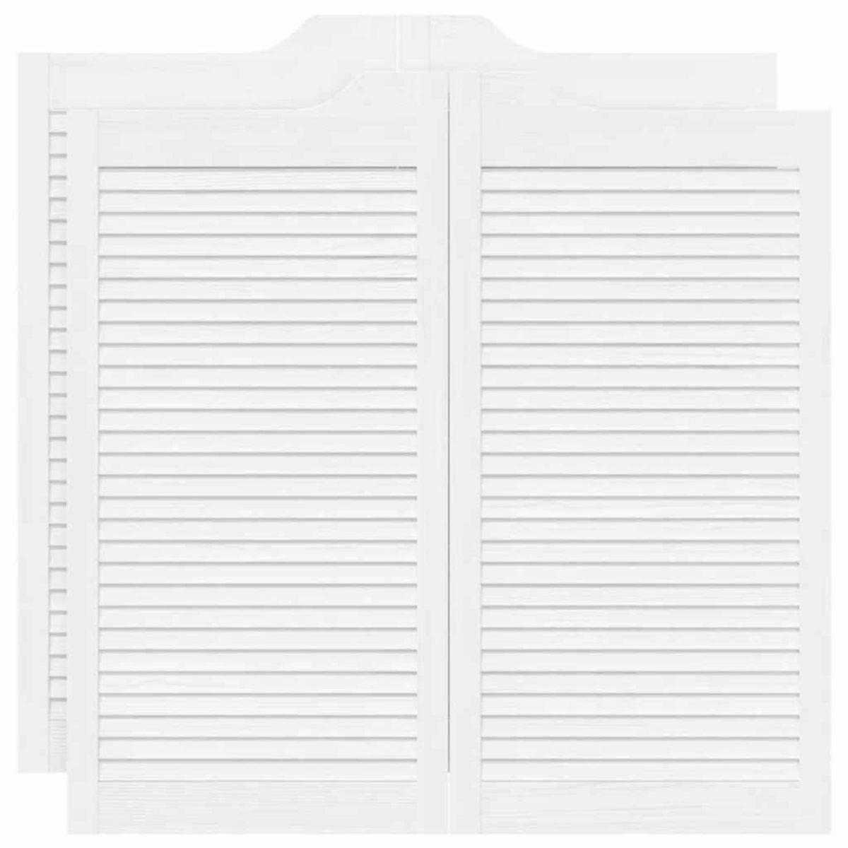 VIDAXL Portes battantes a persiennes 2 paires blanc 100 x 100 cm