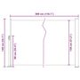 Voir la diapositive 6 : VIDAXL Auvent lateral retractable 140 x 300 cm Gris