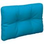 Voir la diapositive 5 : VIDAXL Coussins de palette lot de 2 bleu tissu