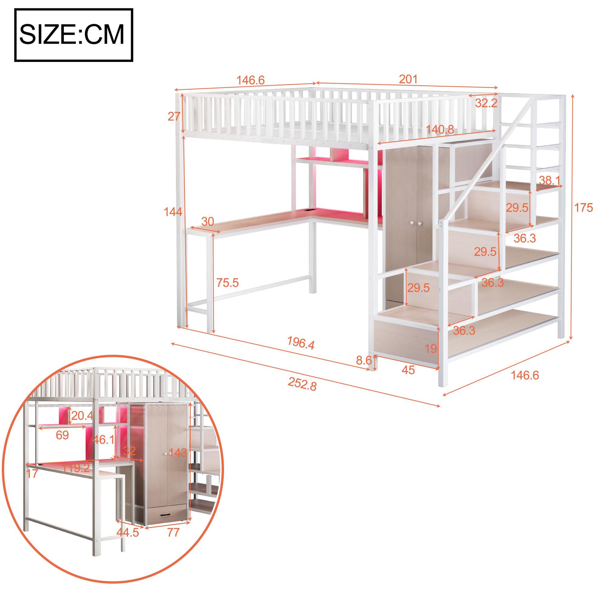 Voir la diapositive 3 : MERAX Lit mezzanine