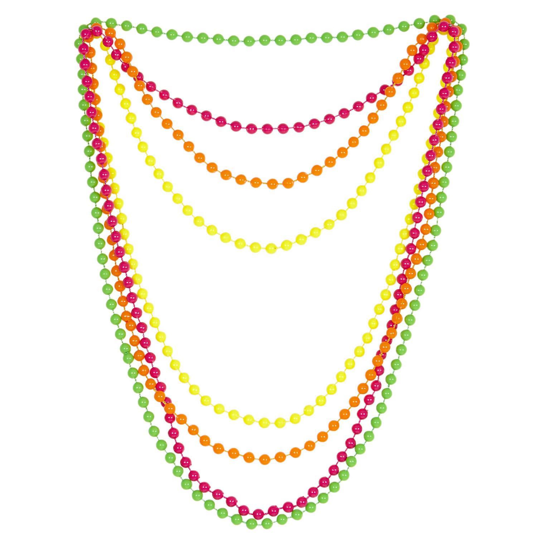 Voir la diapositive 2 : WIDMANN Set de 4 colliers de perles - Neon