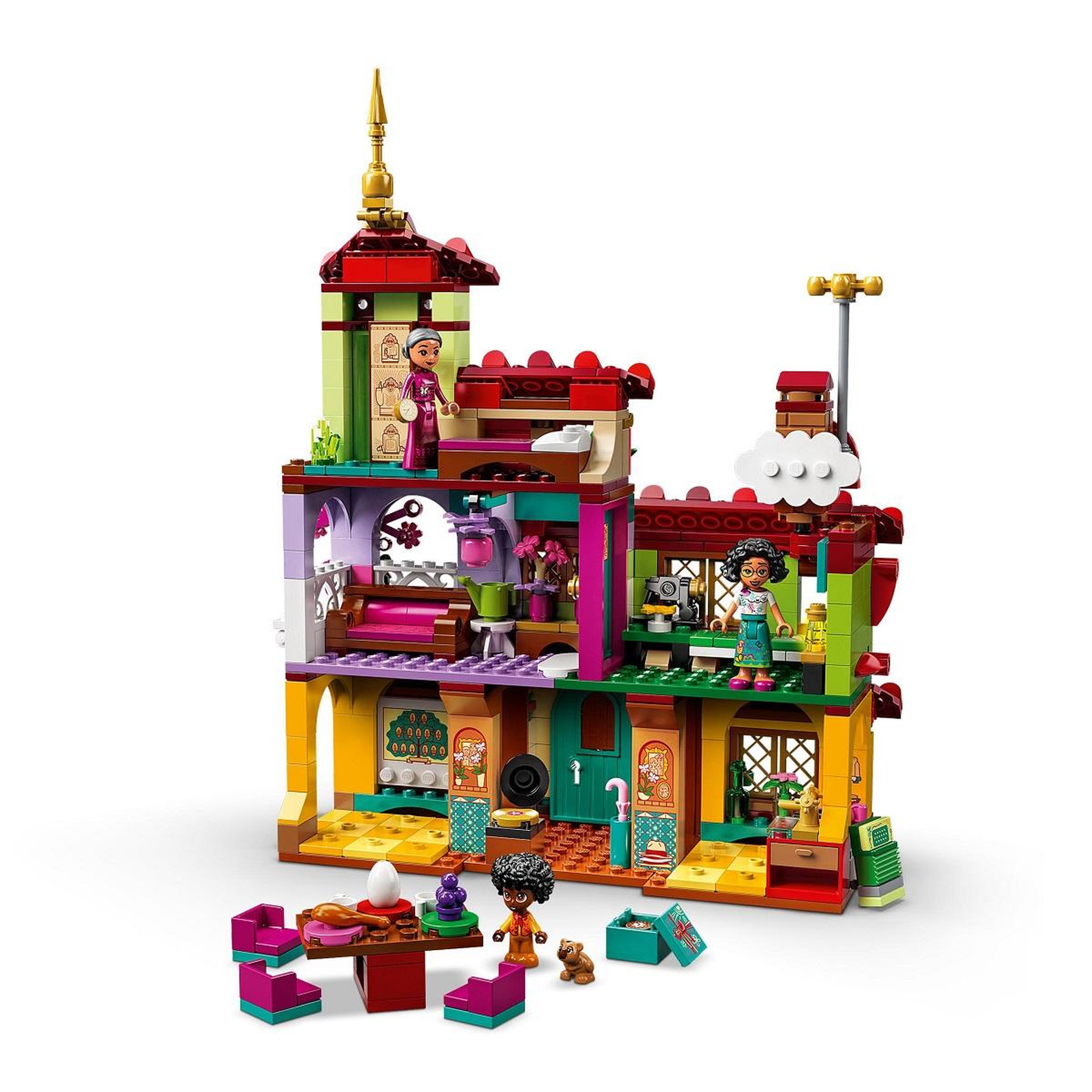 Voir la diapositive 3 : LEGO Disney Encanto 43202 La Maison Madrigal, Jouet de Construction, avec Mini-Poupées, Figurine Capybara, Cadeau Noël Filles et Garçons dès 6 Ans, Film Encanto
