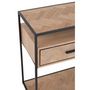 Voir la diapositive 6 : Paris Prix Console 2 Tiroirs  Miraza  120cm Naturel & Noir