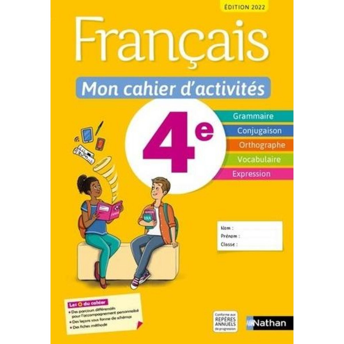 FRANCAIS 4E. MON CAHIER D'ACTIVITES, Cazanove Cécile de