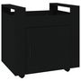 Voir la diapositive 2 : VIDAXL Chariot de bureau Noir 60x45x60 cm Bois d'ingenierie