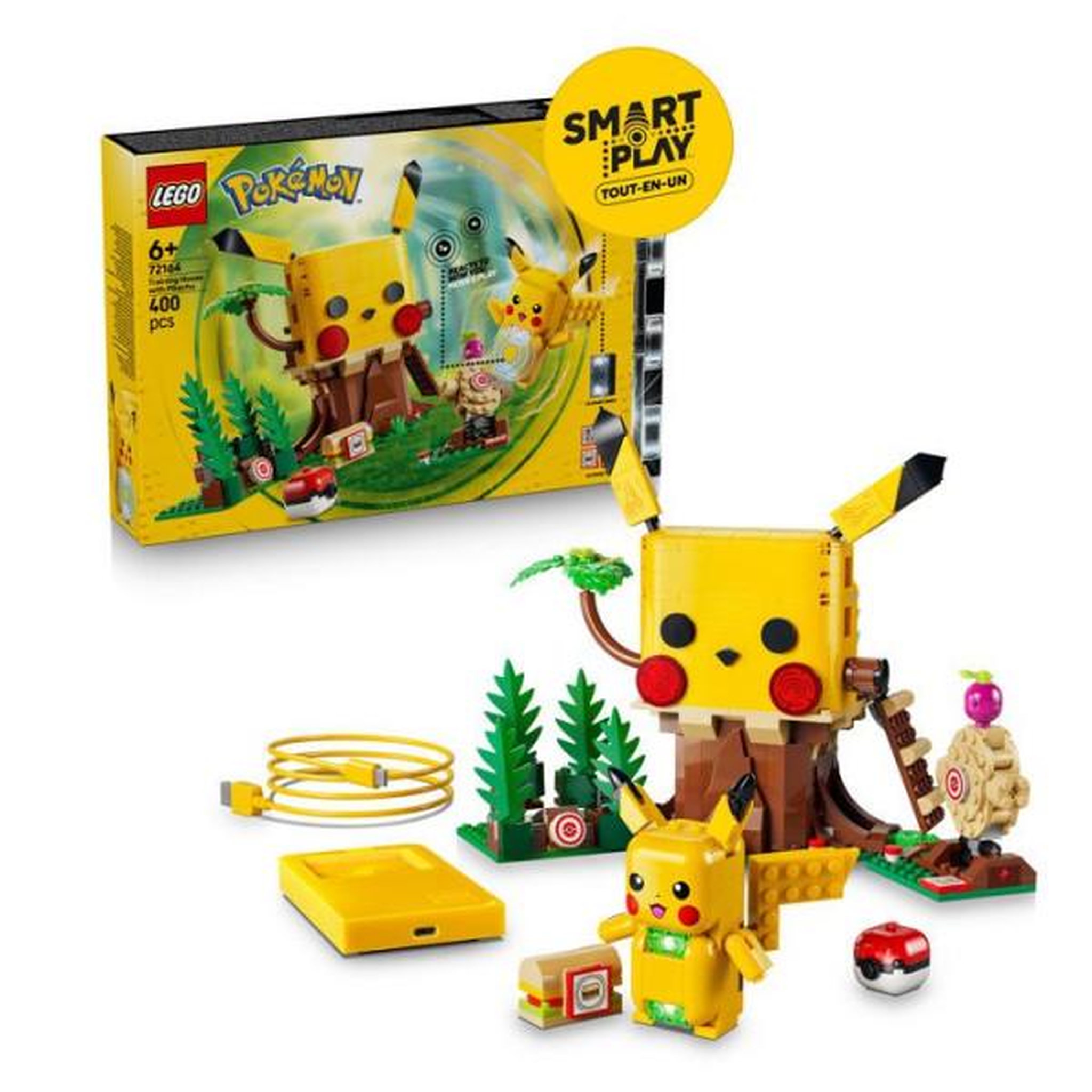 LEGO LEGO Pokémon 72164 - Set de construction SMART Play™ - Pikachu, Cabane d'entraînement - Set Tout-en-un - Des 7 ans