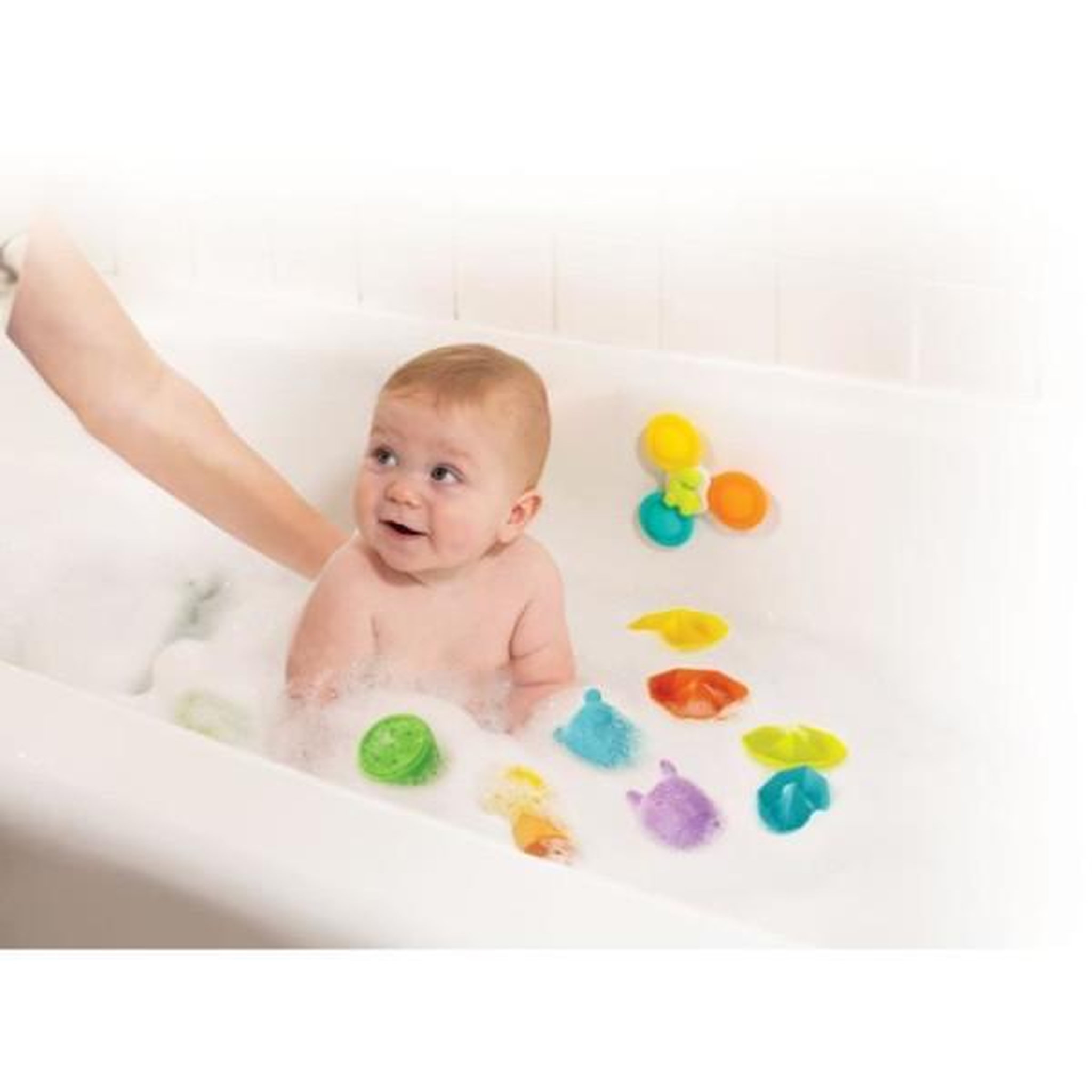 Voir la diapositive 3 : INFANTINO Coffret de bain - INFANTINO - 315341 - 11 pieces - Silicone